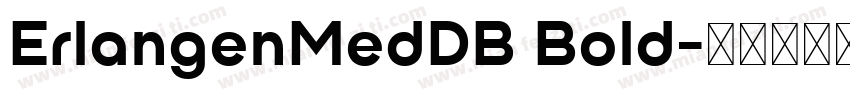 ErlangenMedDB Bold字体转换